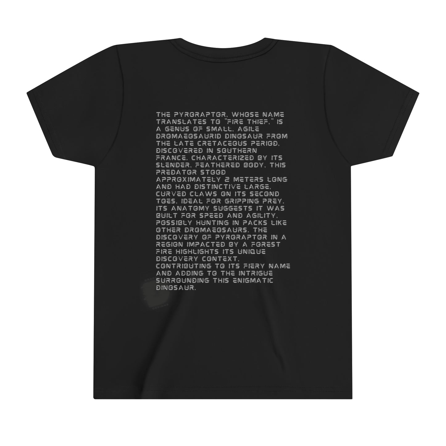 Pyro Raptor - Fire Thief Fun Facts Educational T-Shirt