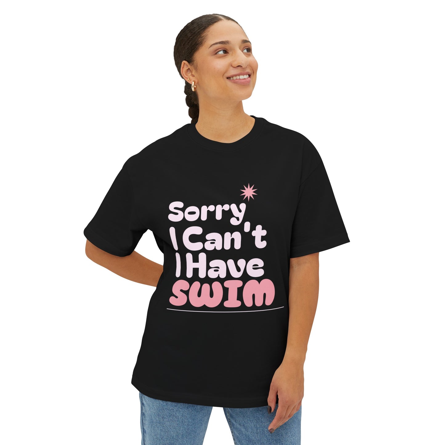 Sorry I Can't I Have Swim - Girls Swimming - Relaxed Tee