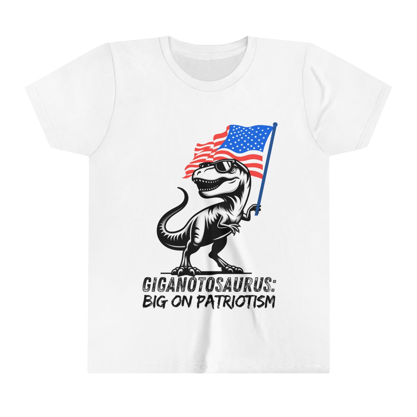 Giganotosaurus: Big on Patriotism - Kids Dinosaur Patriotic T-Shirt