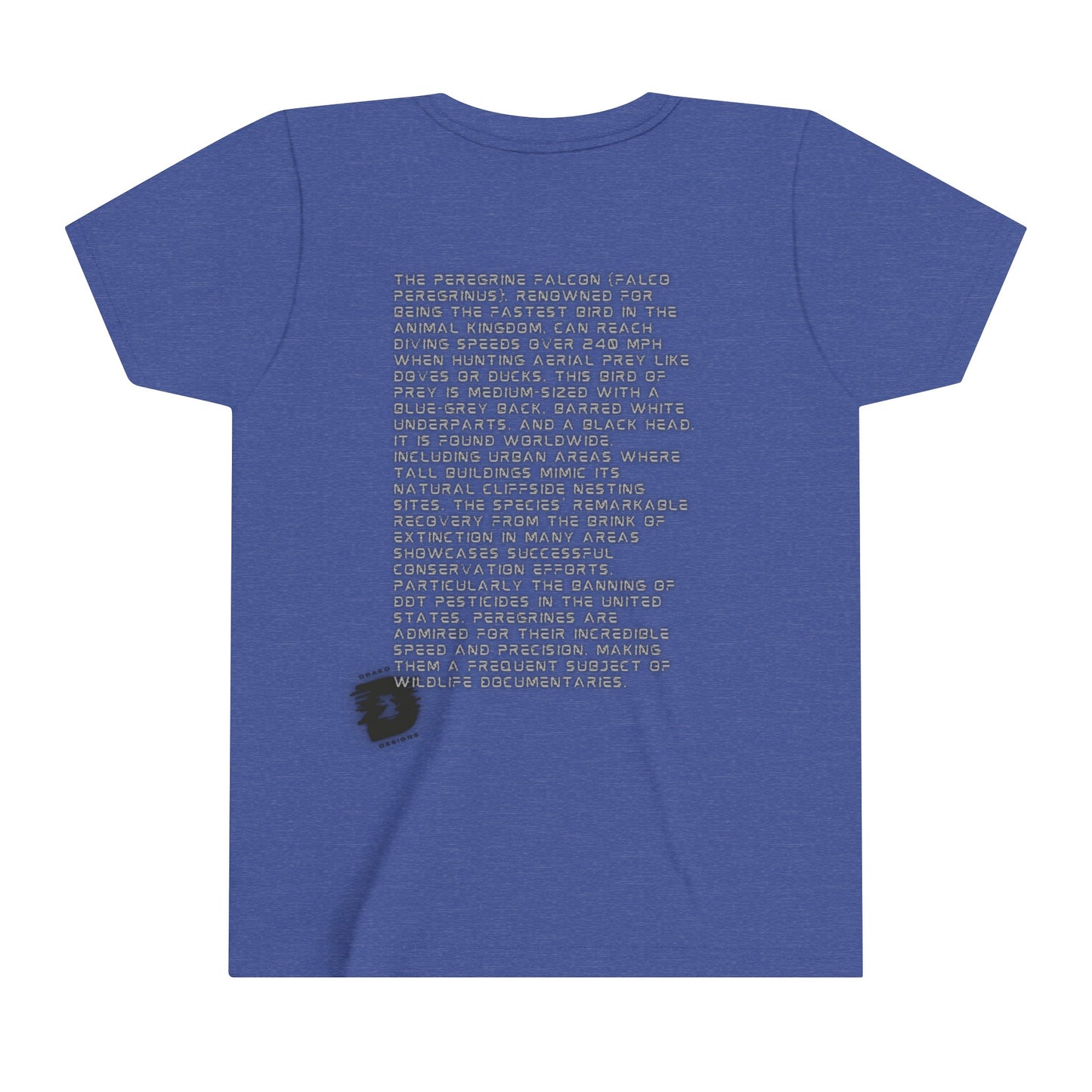Peregrine Falcon Fun Facts - Educational T-Shirt