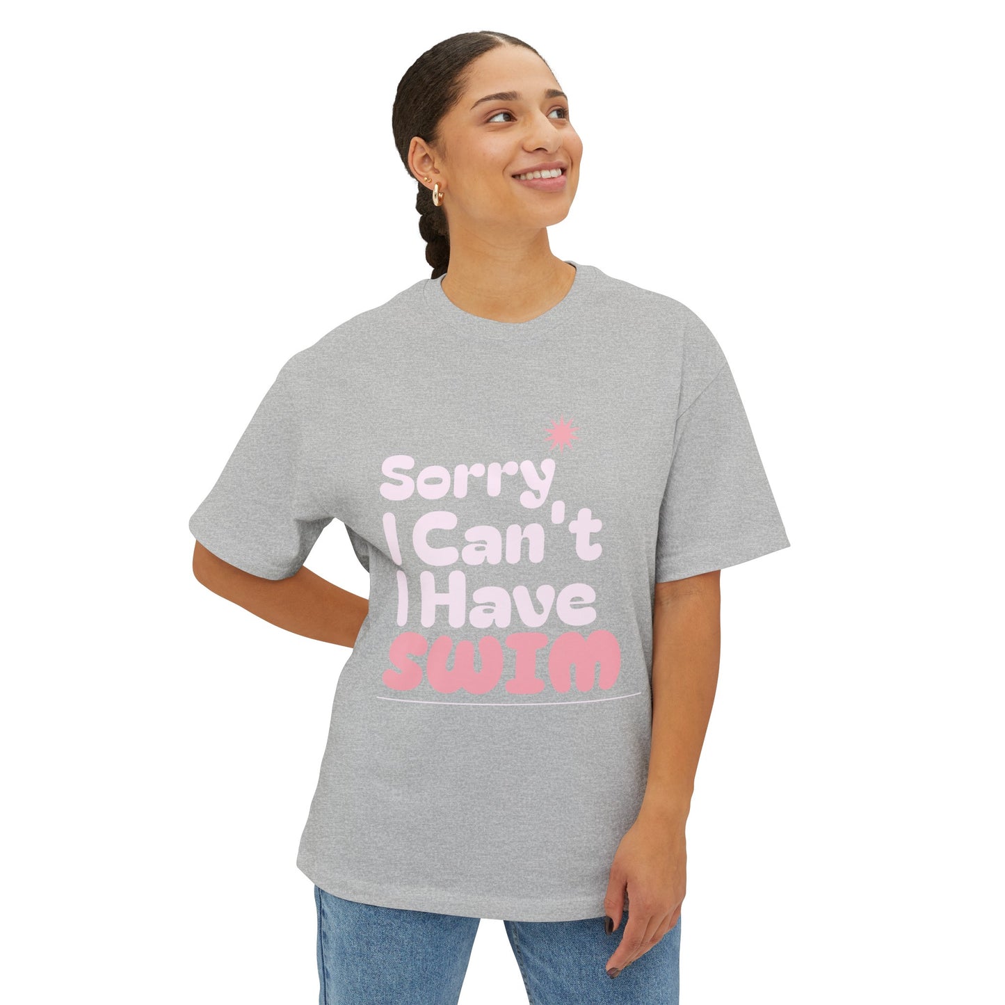 Sorry I Can't I Have Swim - Girls Swimming - Relaxed Tee