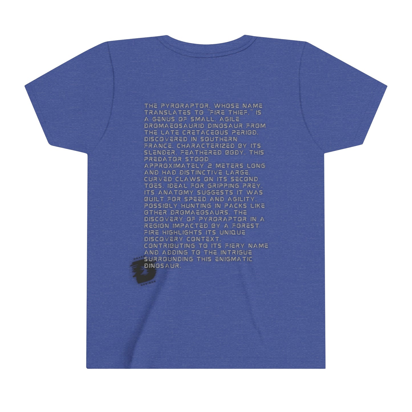 Pyro Raptor - Fire Thief Fun Facts Educational T-Shirt