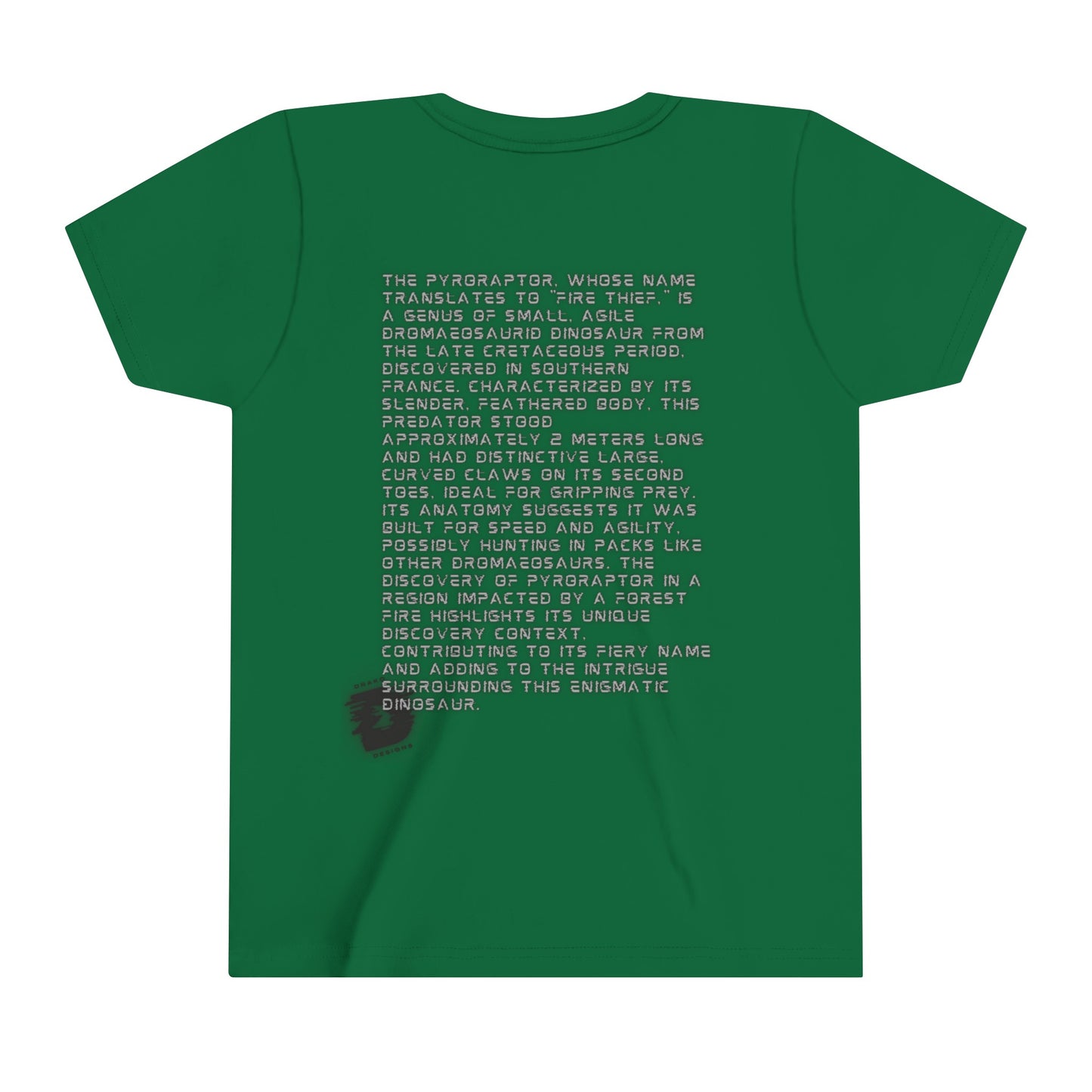 Pyro Raptor - Fire Thief Fun Facts Educational T-Shirt
