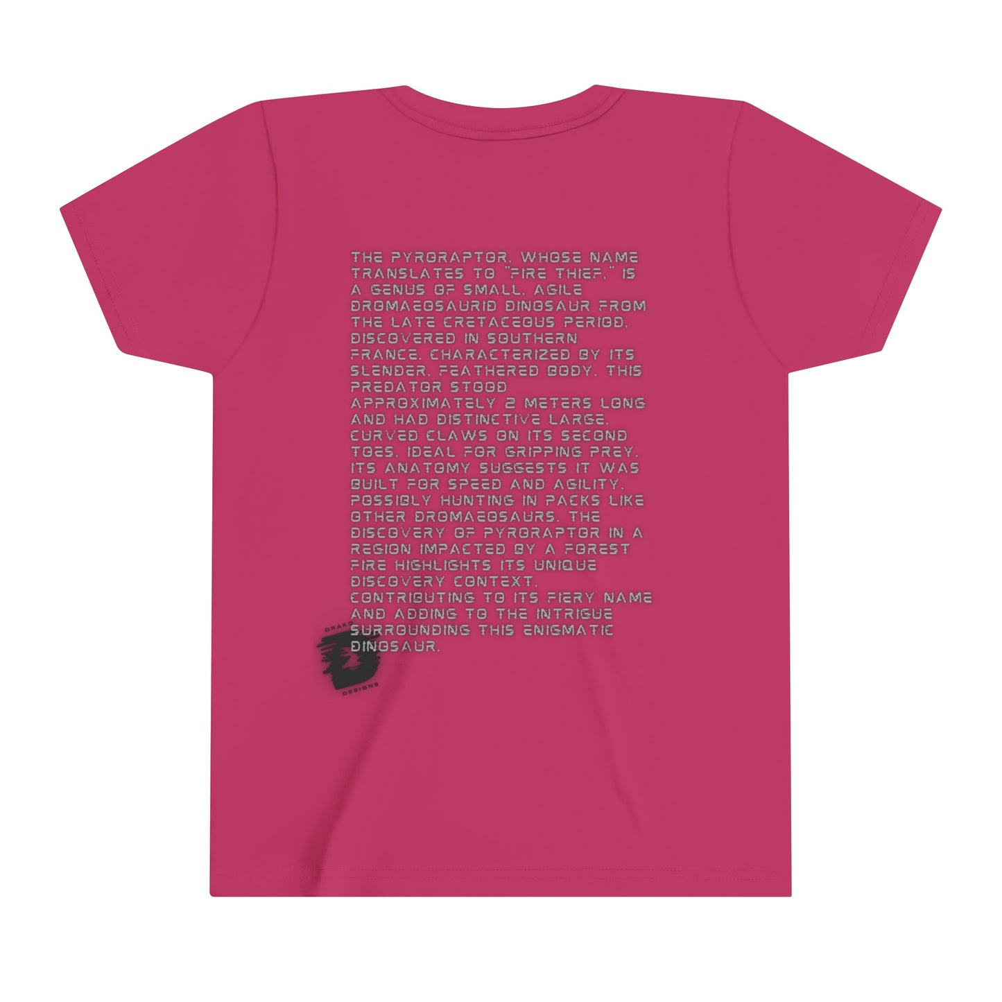 Pyro Raptor - Fire Thief Fun Facts Educational T-Shirt