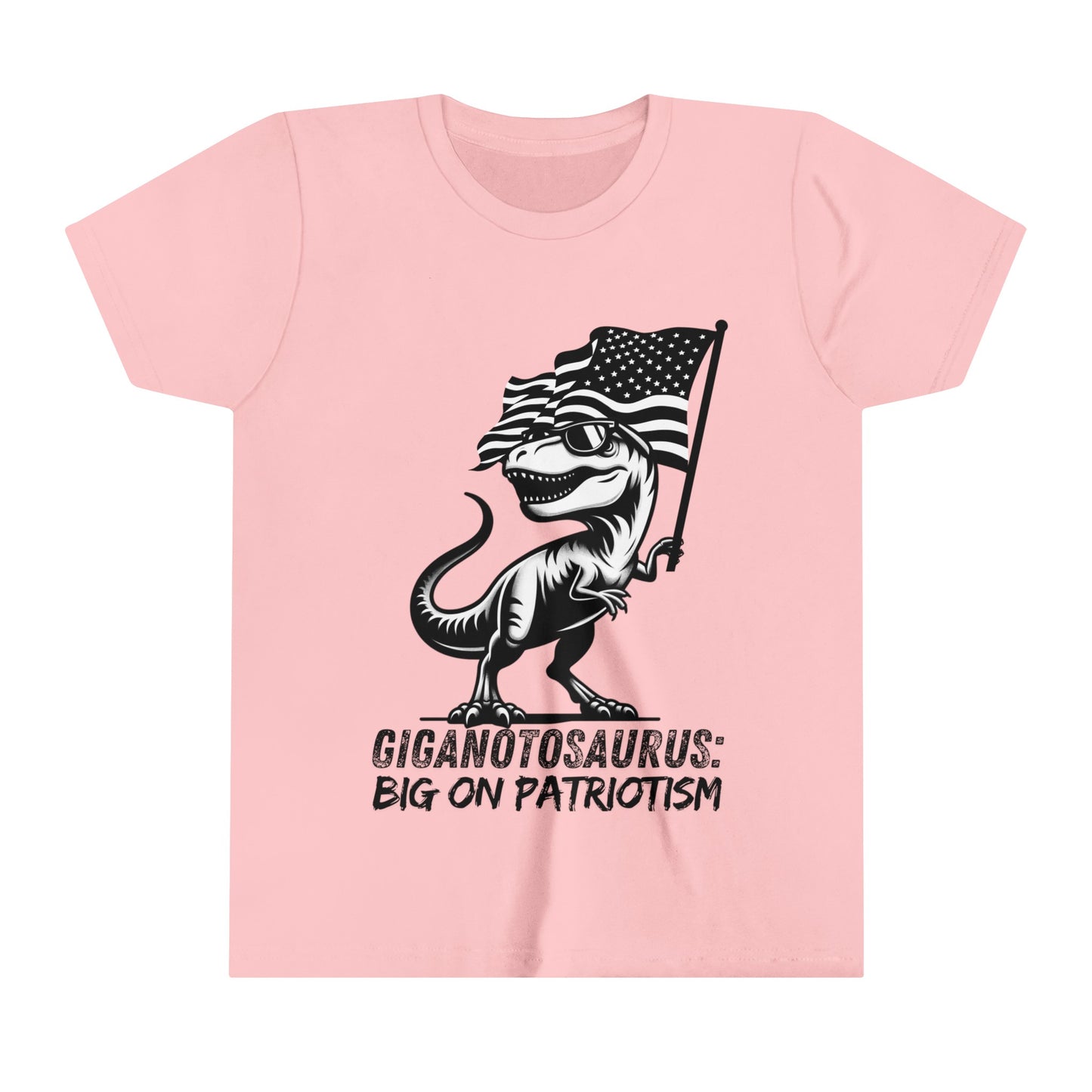 Giganotosaurus: Big on Patriotism - Kids Dinosaur Patriotic T-Shirt