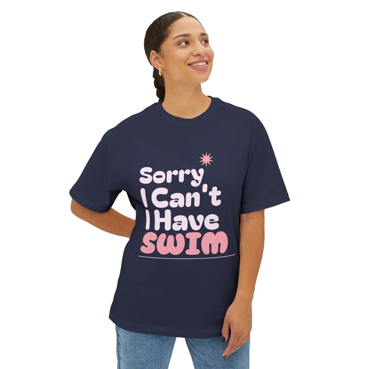 Sorry I Can't I Have Swim - Girls Swimming - Relaxed Tee