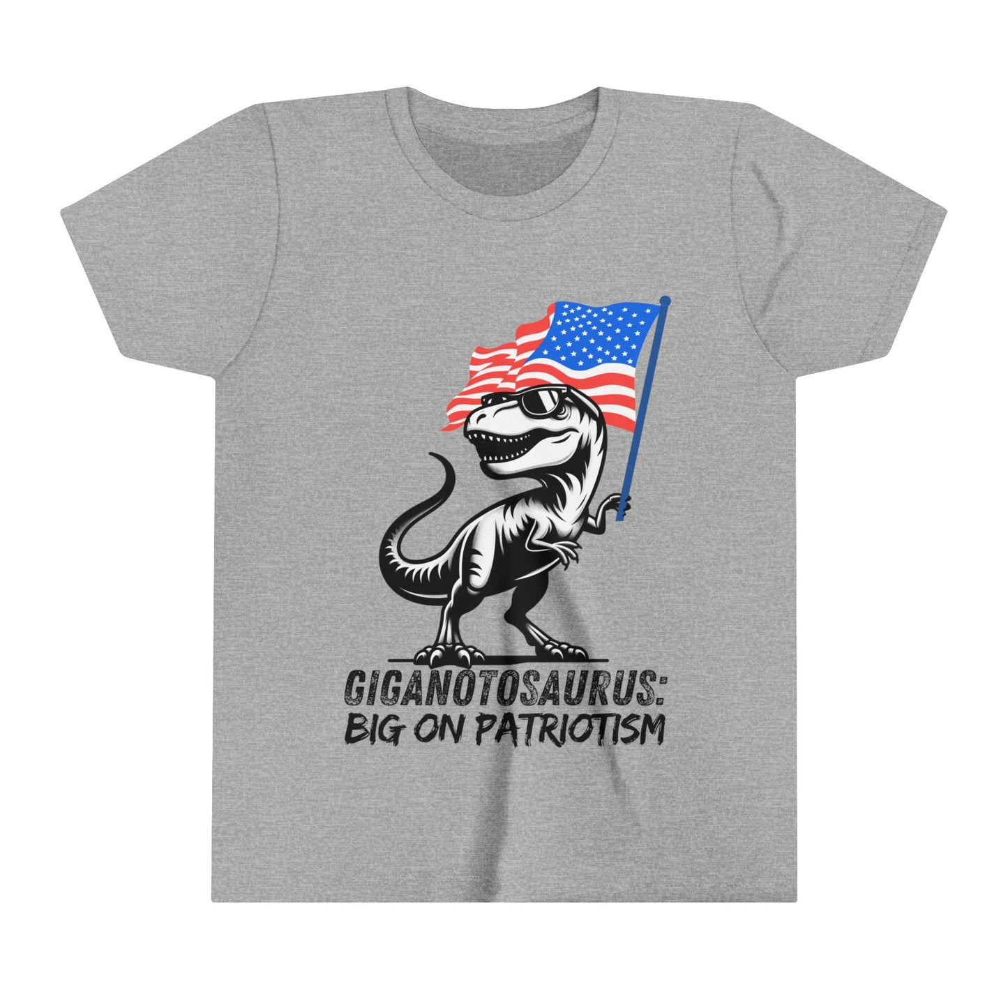 Giganotosaurus: Big on Patriotism - Kids Dinosaur Patriotic T-Shirt