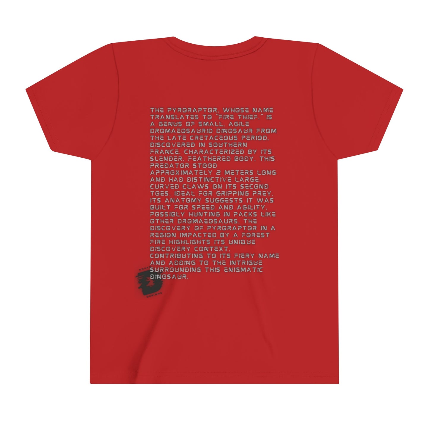 Pyro Raptor - Fire Thief Fun Facts Educational T-Shirt